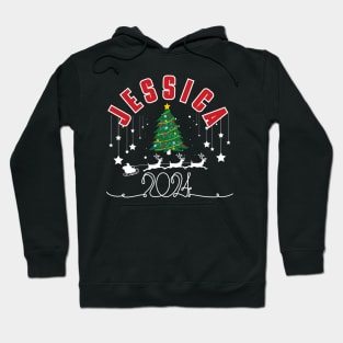 Jessica Christmas Cute 2023 Family Women's Christmas Jessica Holiday Hoodie